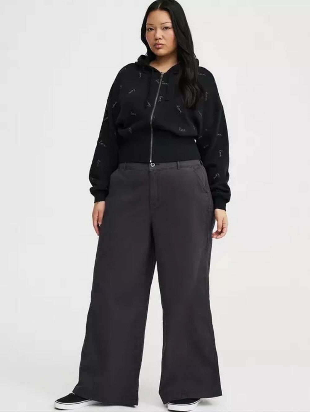 Torrid High-Rise Wide-Leg Baggy Chino Women’s Plus Sz Chino Pants 18 Short Nwt
